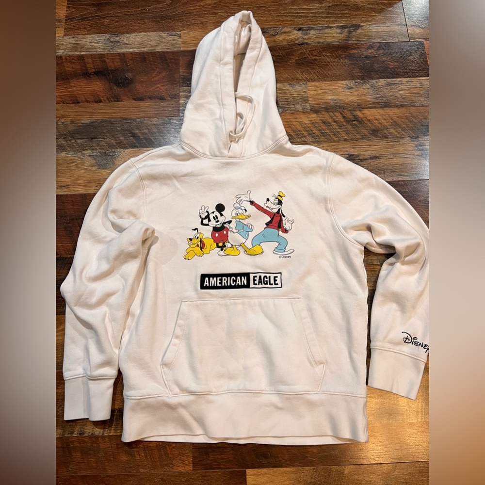 AE Disney Hoodie American Eagle Outfitters Size medium, Color White